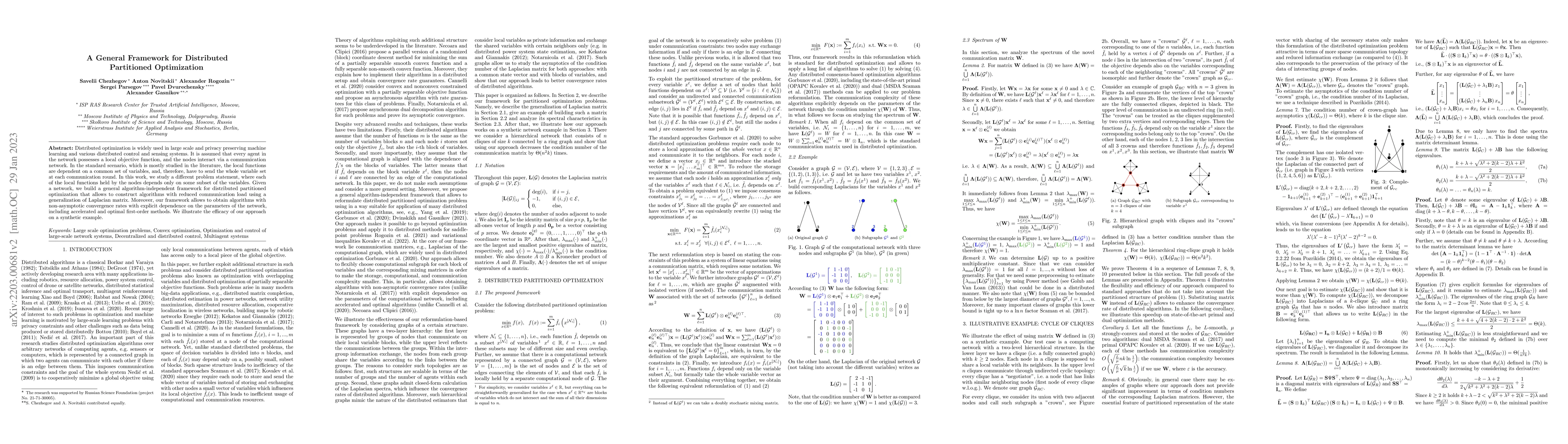 Thumbnail for A General Framework for Distributed Partitioned Optimization