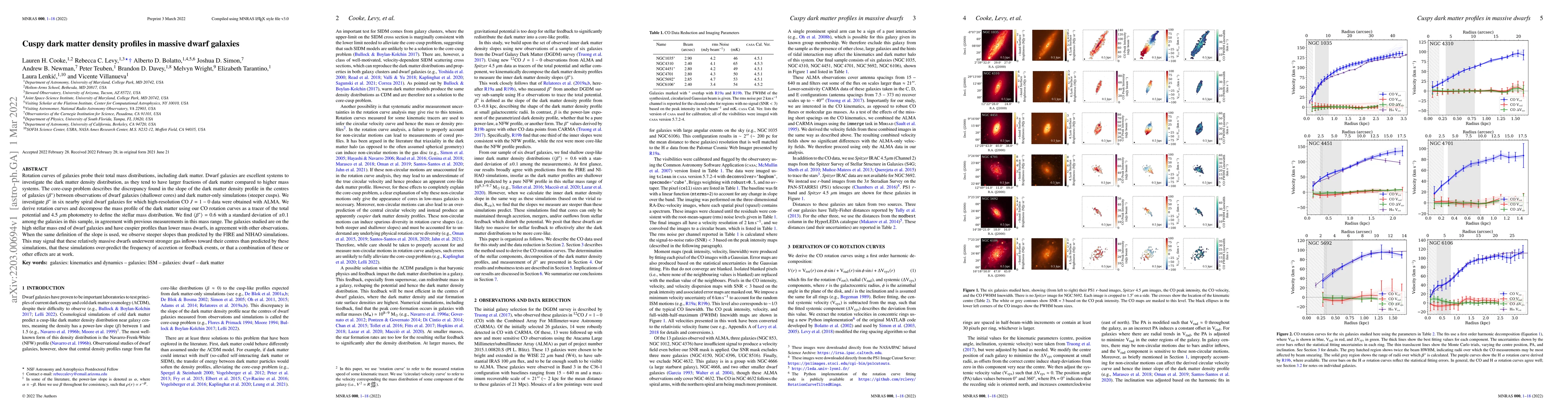Thumbnail for Cuspy dark matter density profiles in massive dwarf galaxies