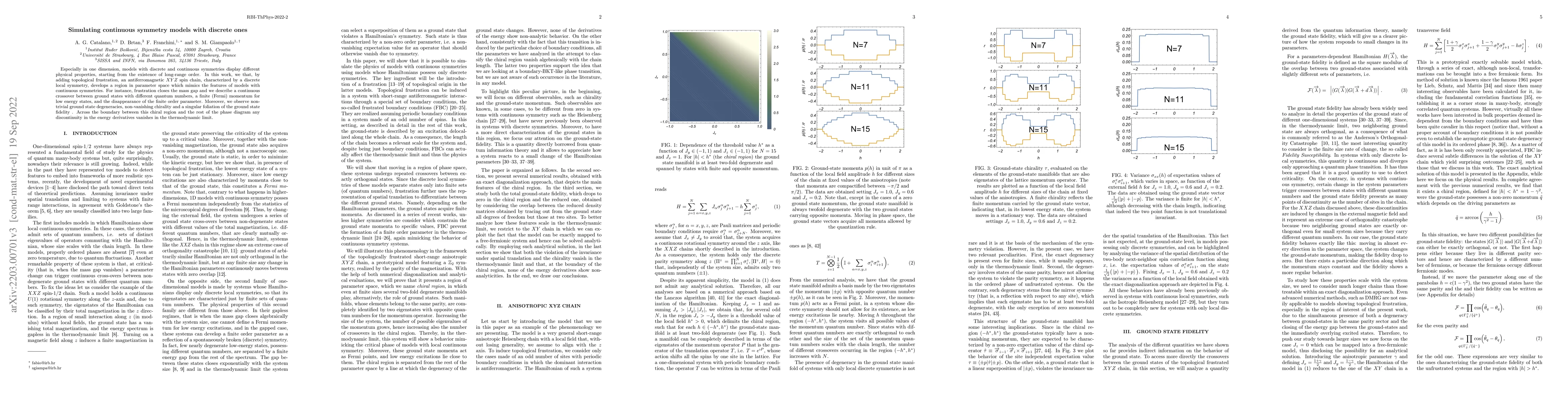 Thumbnail for Simulating continuous symmetry models with discrete ones