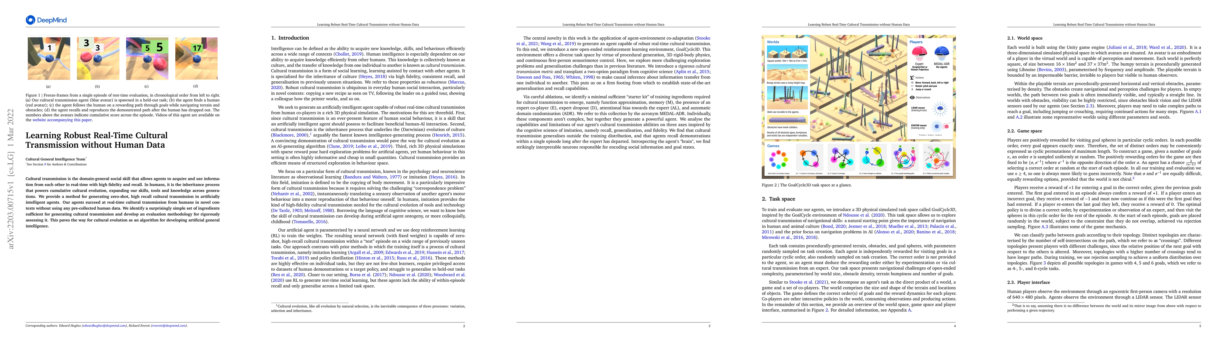 Thumbnail for Learning Robust Real-Time Cultural Transmission without Human Data