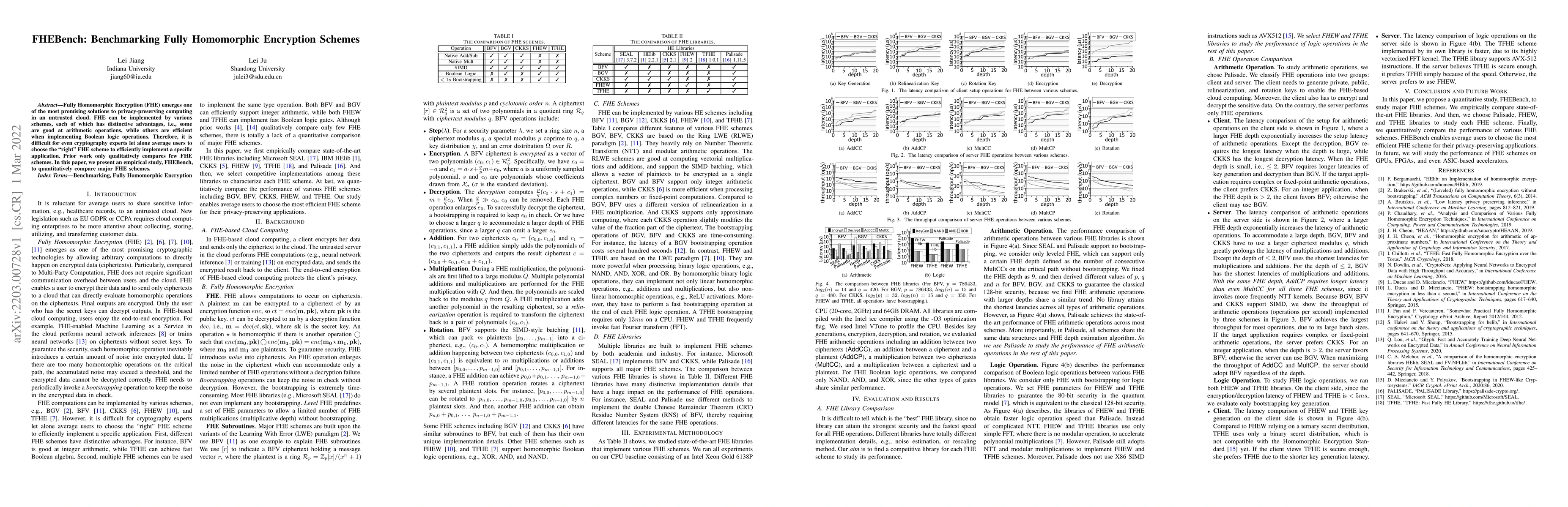 Thumbnail for FHEBench: Benchmarking Fully Homomorphic Encryption Schemes