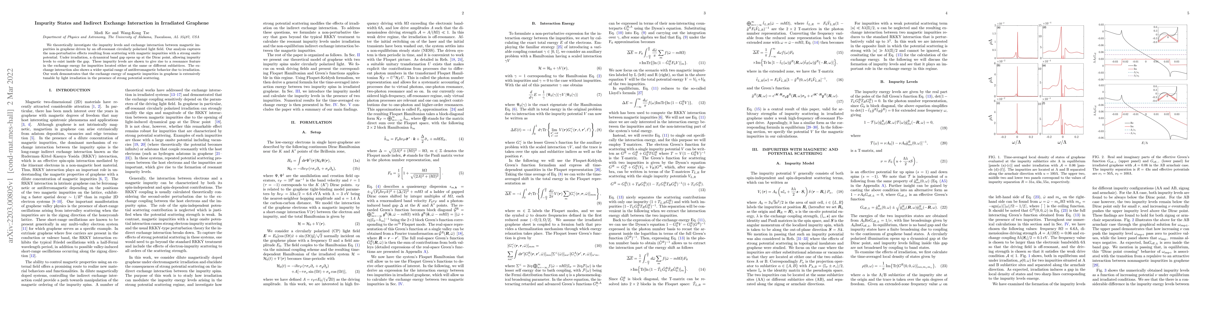 Thumbnail for Impurity States and Indirect Exchange Interaction in Irradiated Graphene