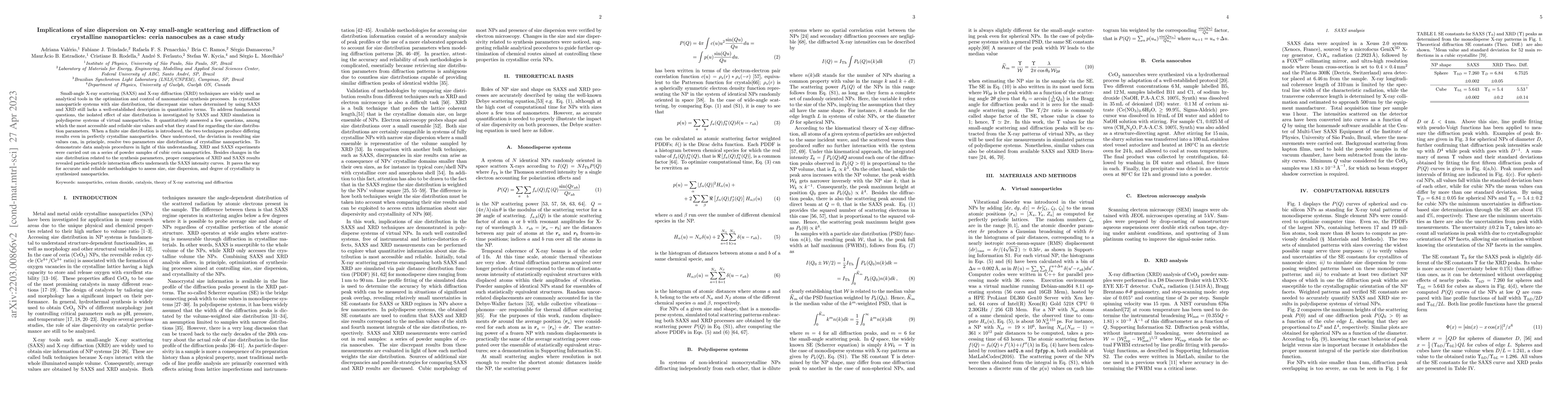 Thumbnail for Proper usage of Scherrer's and Guinier's formulas in X-ray analysis of
  size distribution in systems of monocrystalline CeO2 nanoparticles