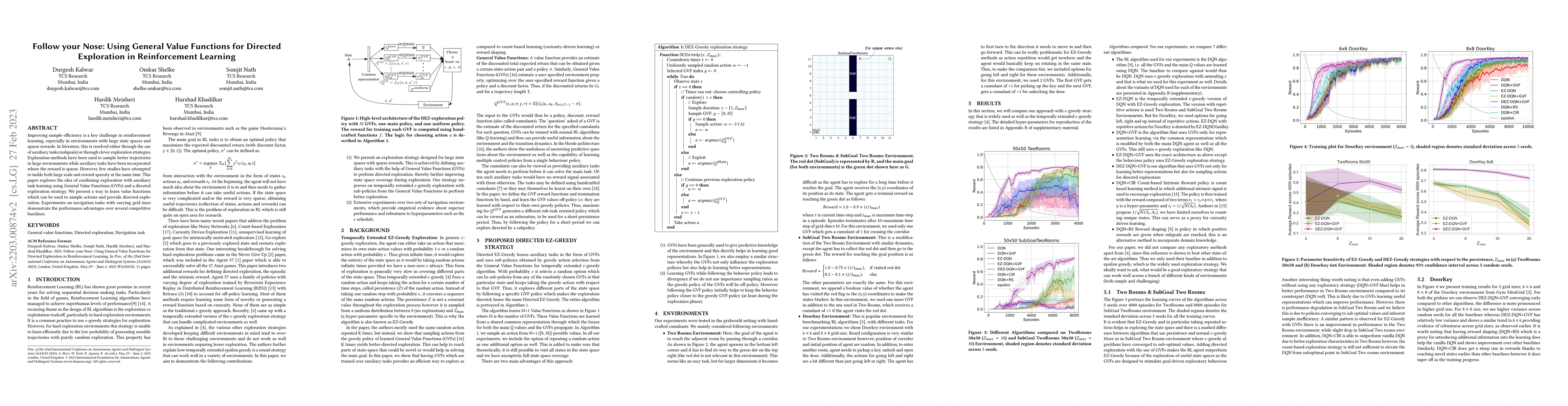 Thumbnail for Follow your Nose: Using General Value Functions for Directed Exploration
  in Reinforcement Learning