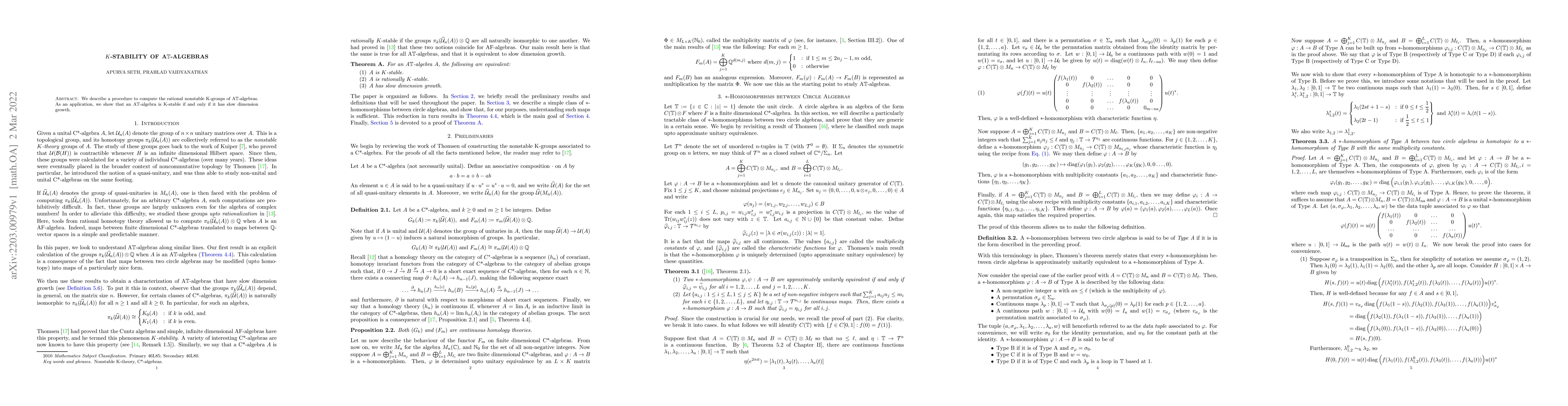 Thumbnail for $K$-Stability of A$\mathbb{T}$-Algebras