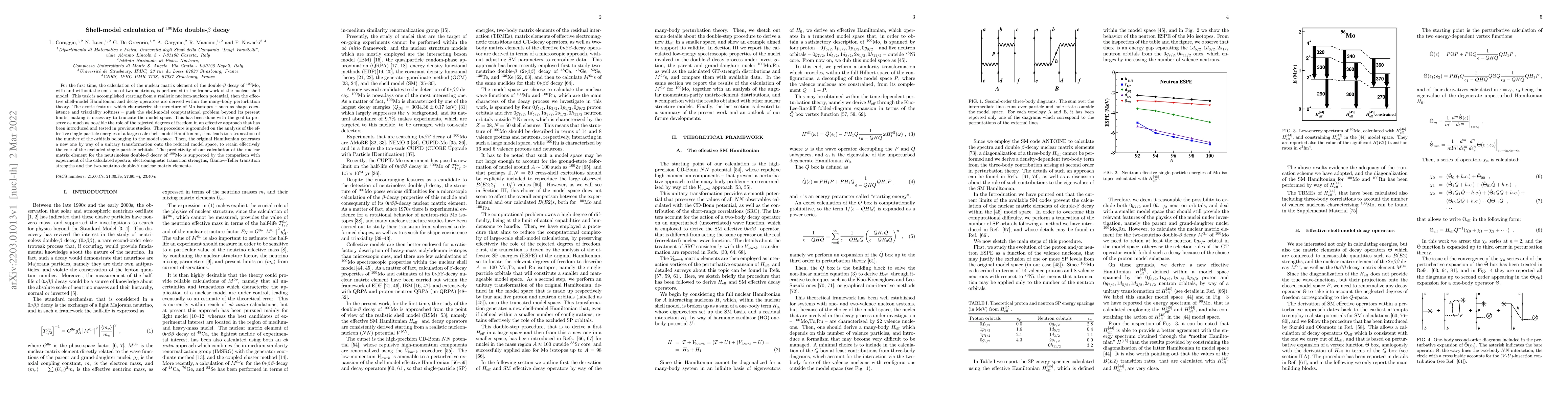 Thumbnail for Shell-model calculation of $^{100}$Mo double-$\beta$ decay