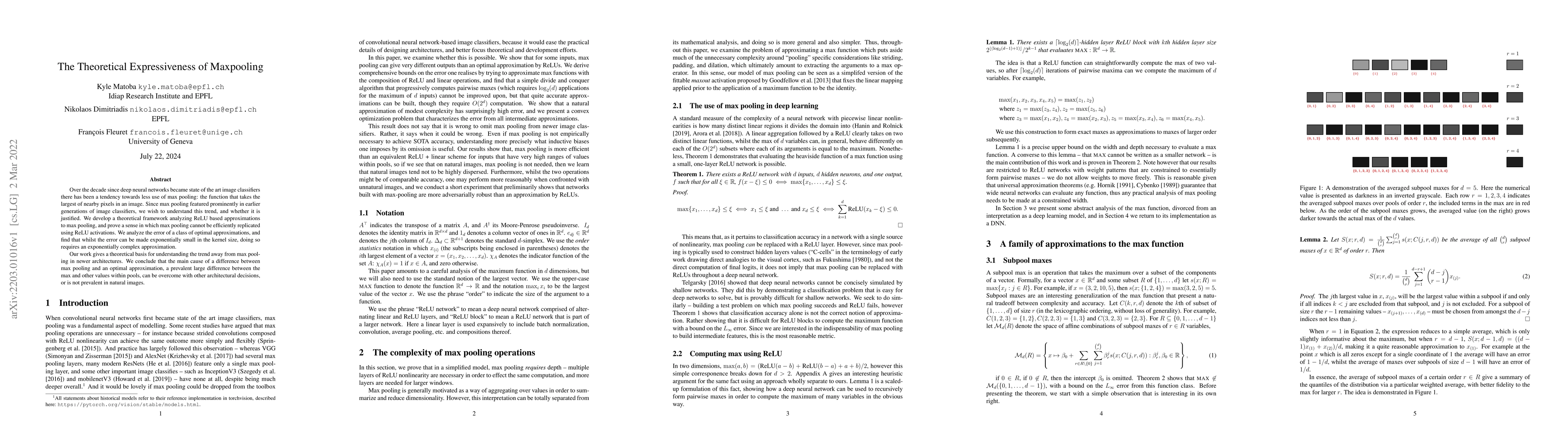 Thumbnail for The Theoretical Expressiveness of Maxpooling