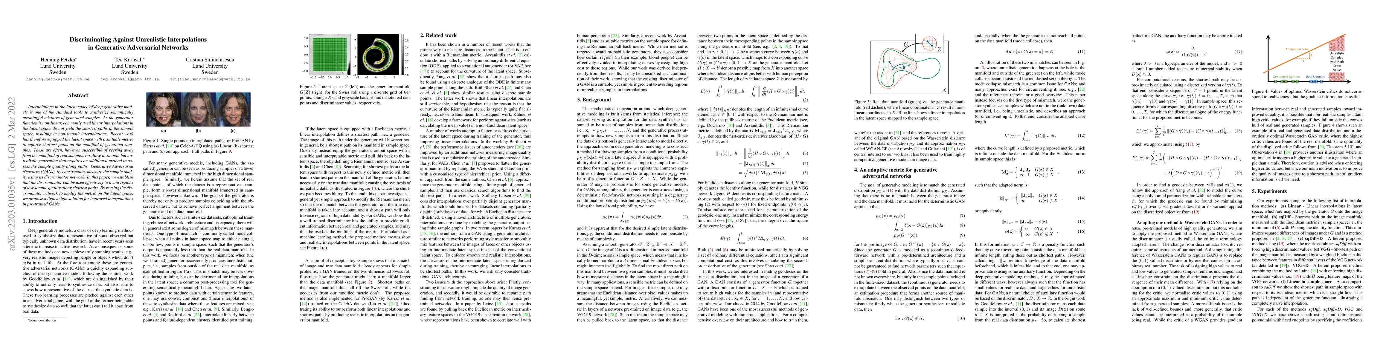 Thumbnail for Discriminating Against Unrealistic Interpolations in Generative
  Adversarial Networks
