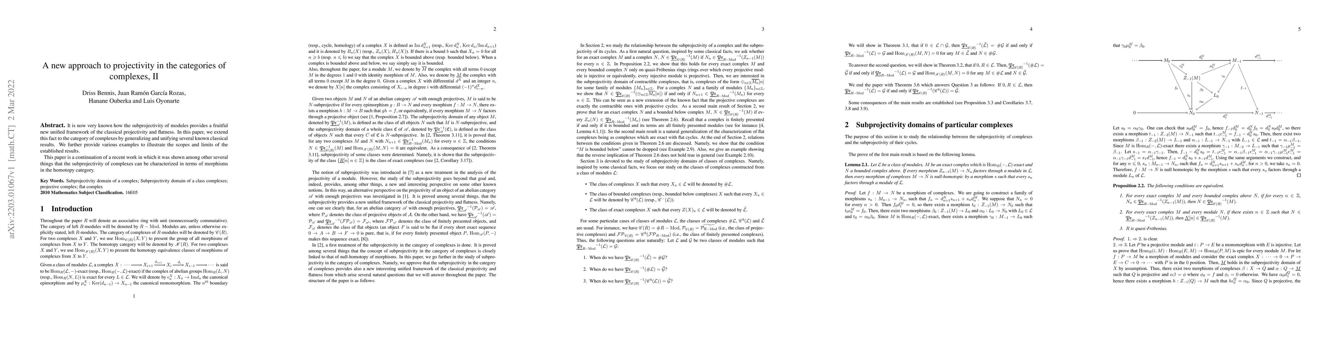 Thumbnail for A new approach to projectivity in the categories of complexes, II