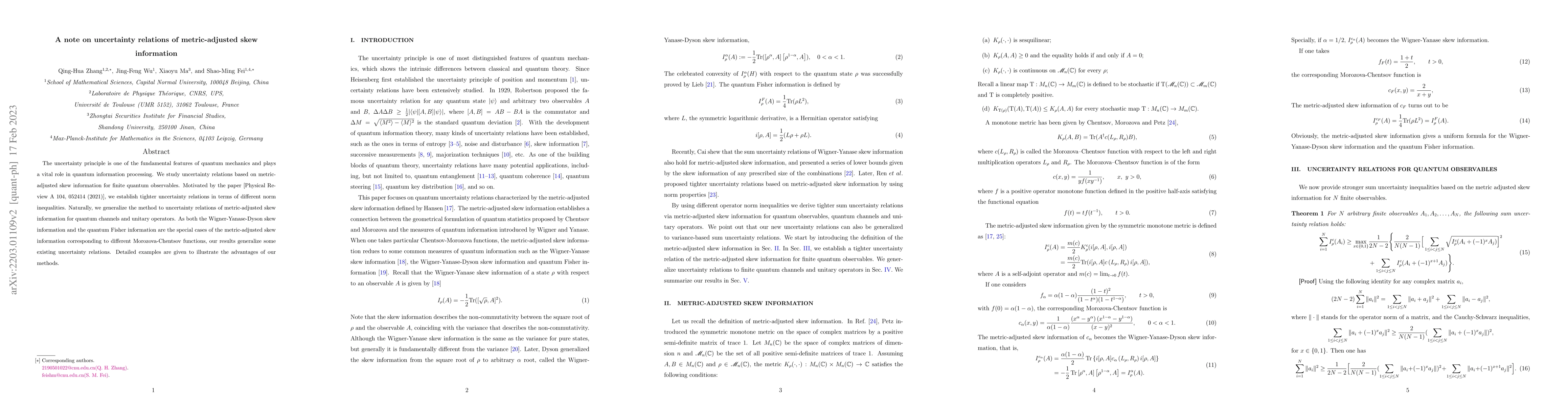 Thumbnail for A note on uncertainty relations of metric-adjusted skew information