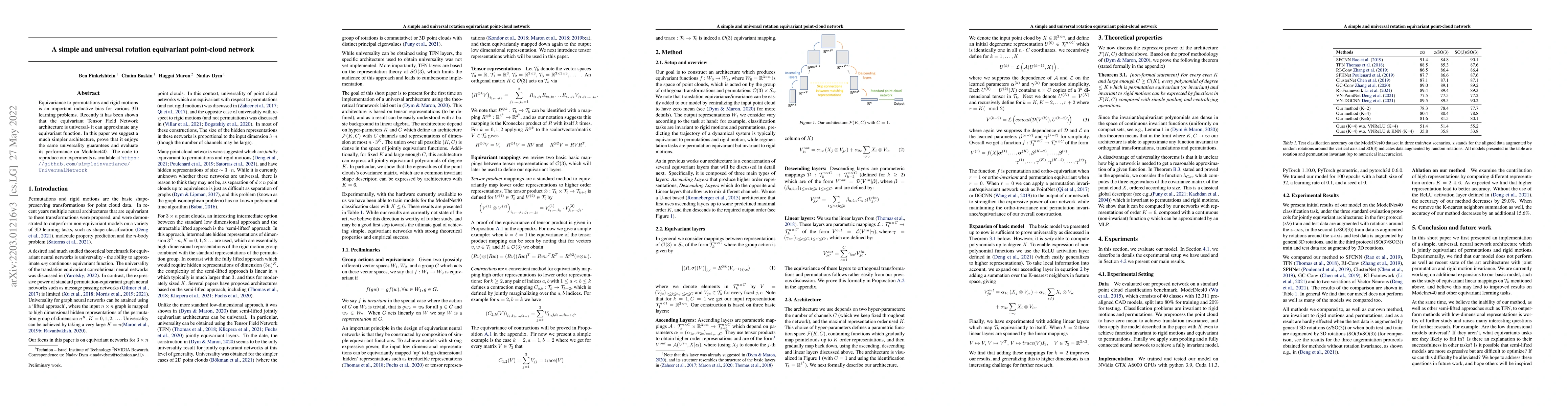 Thumbnail for A Simple and Universal Rotation Equivariant Point-cloud Network