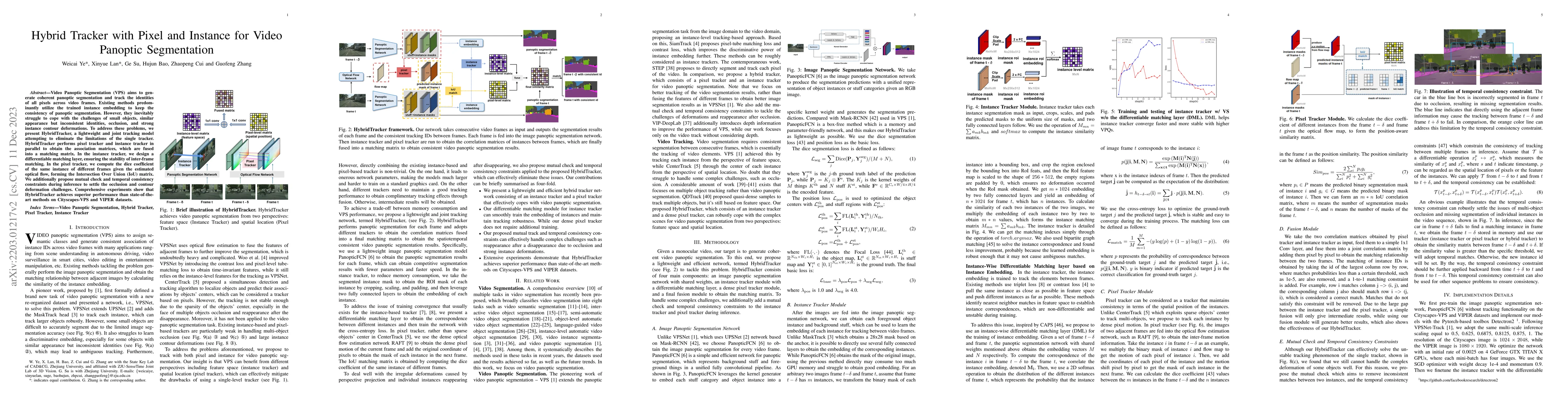 Thumbnail for Hybrid Tracker with Pixel and Instance for Video Panoptic Segmentation