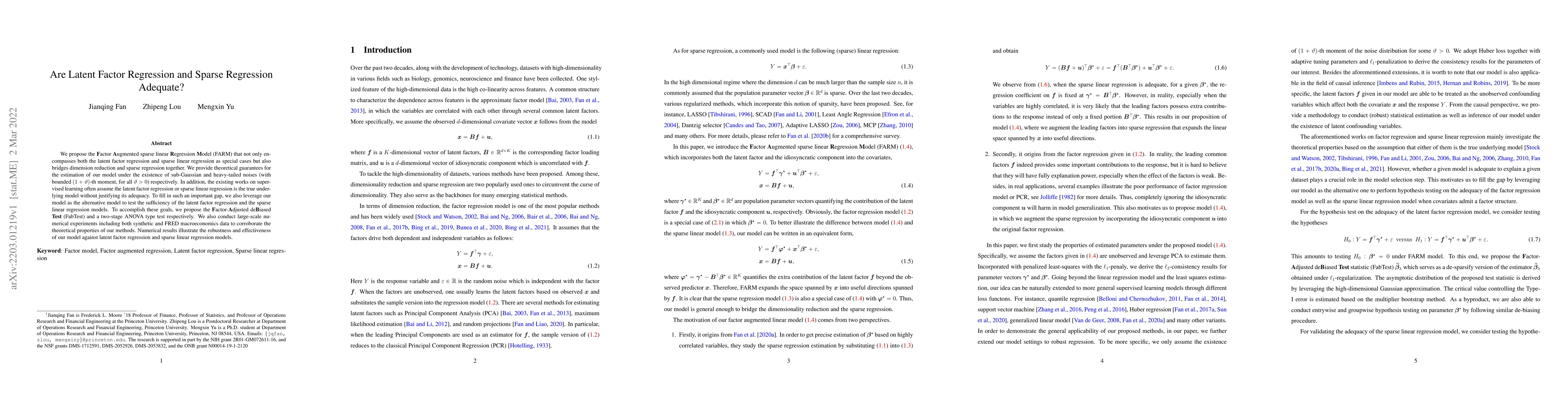 Thumbnail for Are Latent Factor Regression and Sparse Regression Adequate?