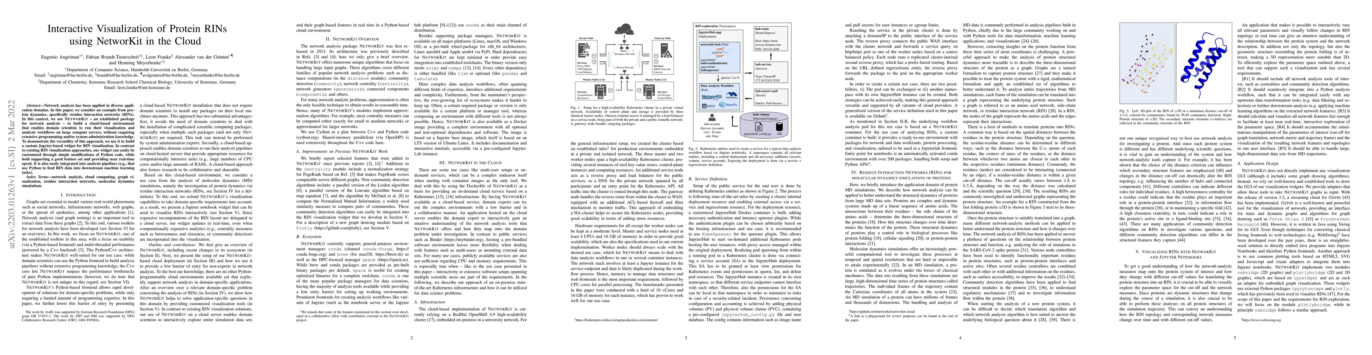 Thumbnail for Interactive Visualization of Protein RINs using NetworKit in the Cloud