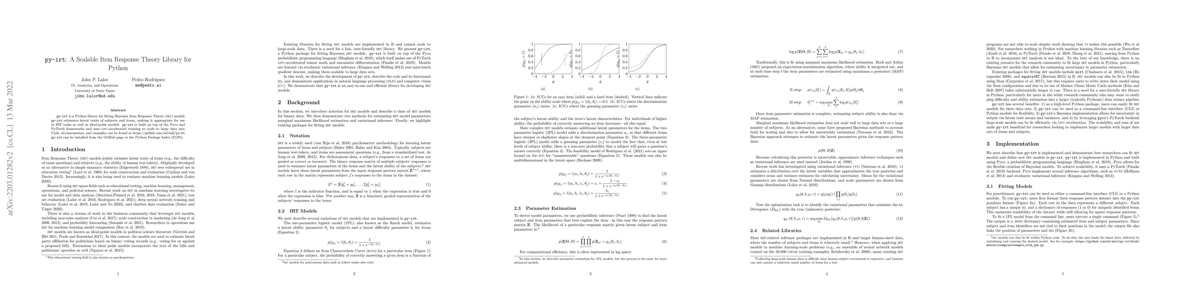 Thumbnail for py-irt: A Scalable Item Response Theory Library for Python