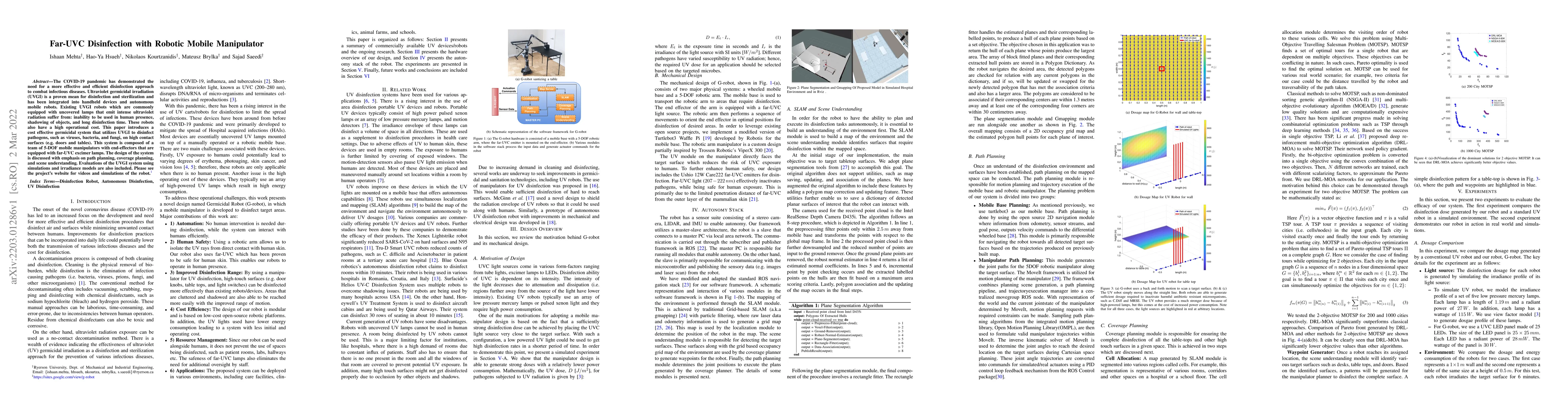 Thumbnail for Far-UVC Disinfection with Robotic Mobile Manipulator