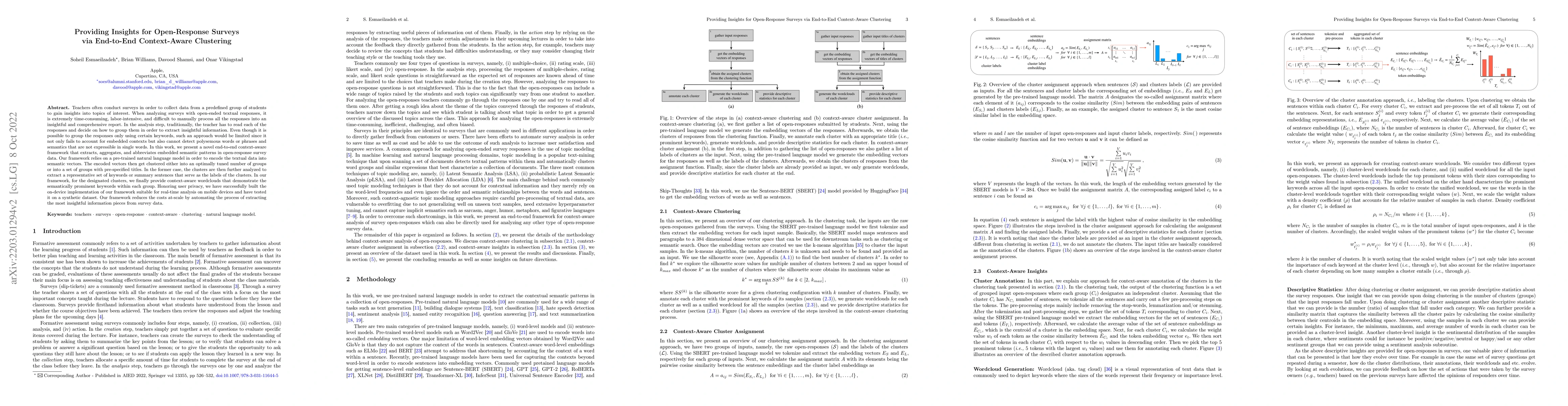 Thumbnail for Providing Insights for Open-Response Surveys via End-to-End
  Context-Aware Clustering