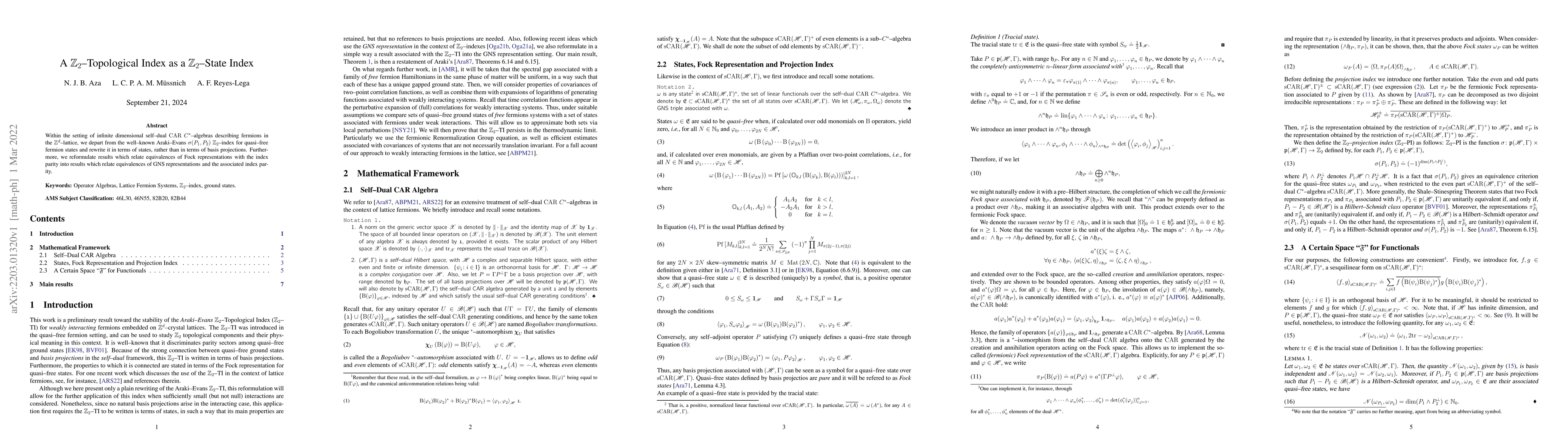 Thumbnail for A $\mathbb{Z}_{2}$-Topological Index as a $\mathbb{Z}_{2}$-State Index