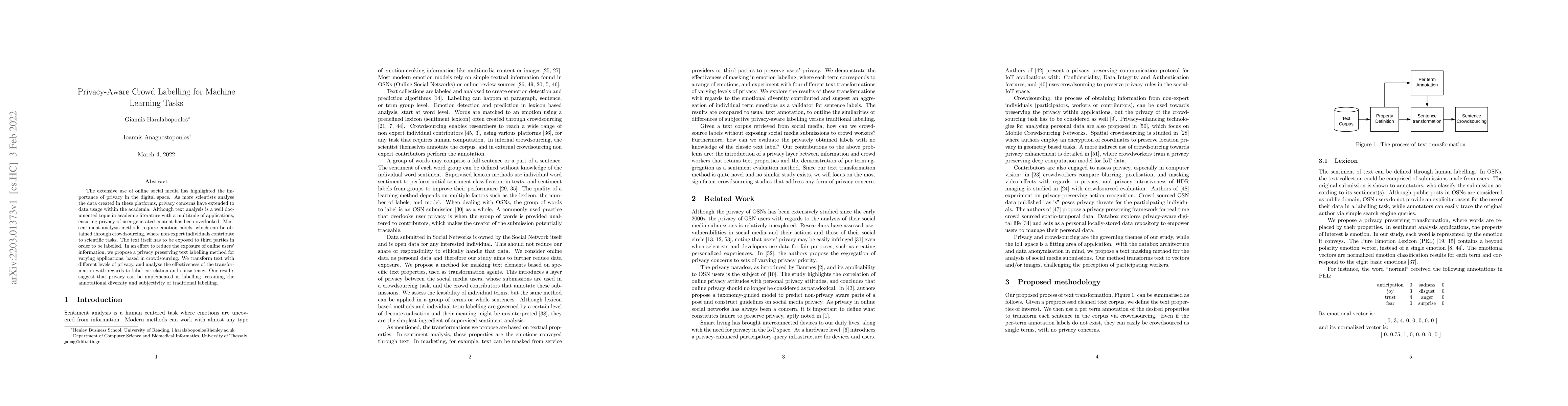 Thumbnail for Privacy-Aware Crowd Labelling for Machine Learning Tasks