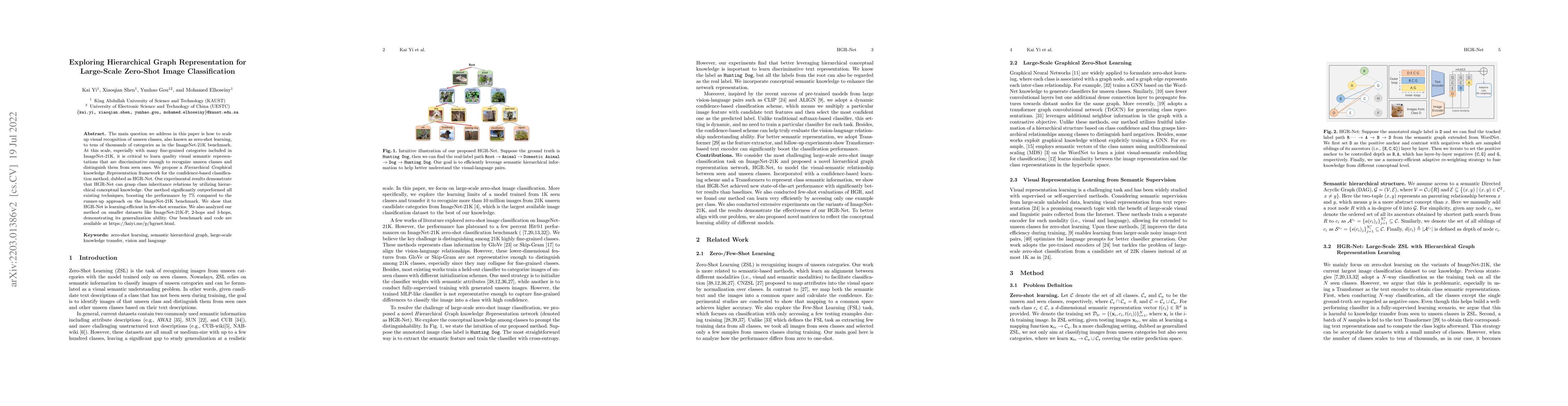 Thumbnail for Exploring Hierarchical Graph Representation for Large-Scale Zero-Shot
  Image Classification