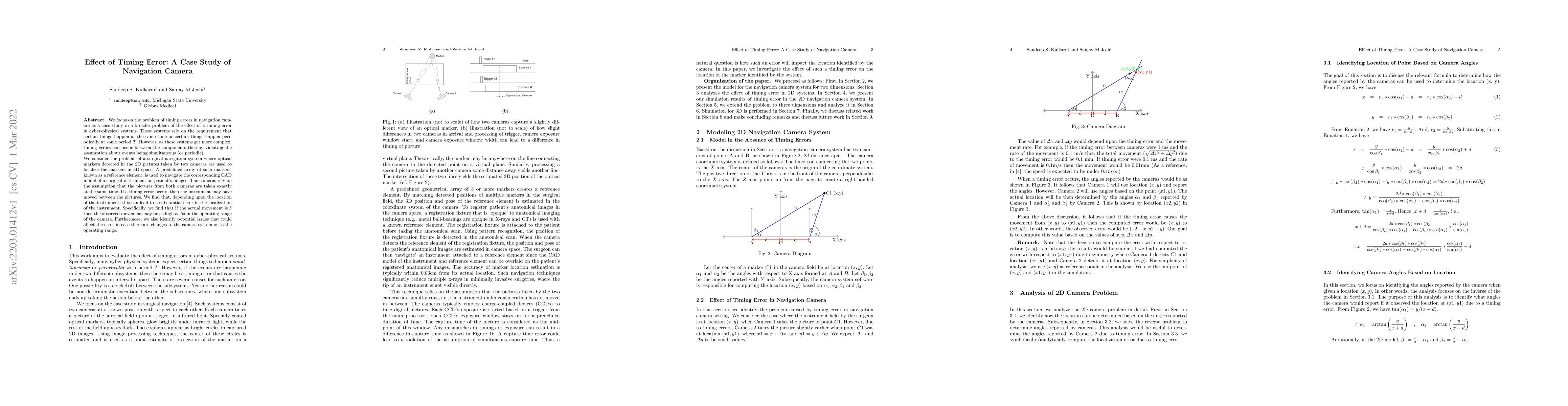 Thumbnail for Effect of Timing Error: A Case Study of Navigation Camera