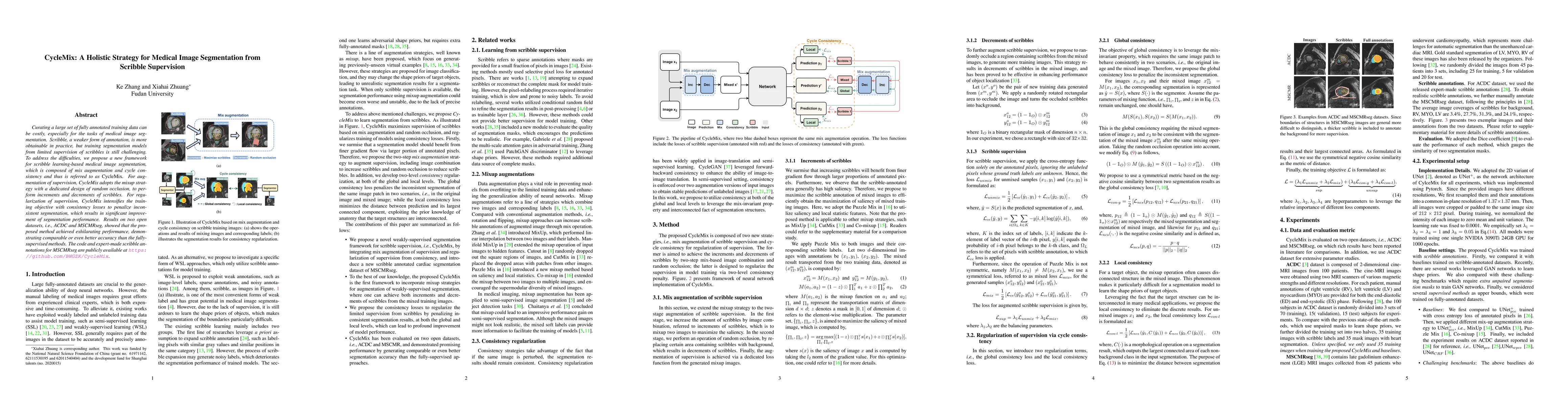Thumbnail for CycleMix: A Holistic Strategy for Medical Image Segmentation from
  Scribble Supervision