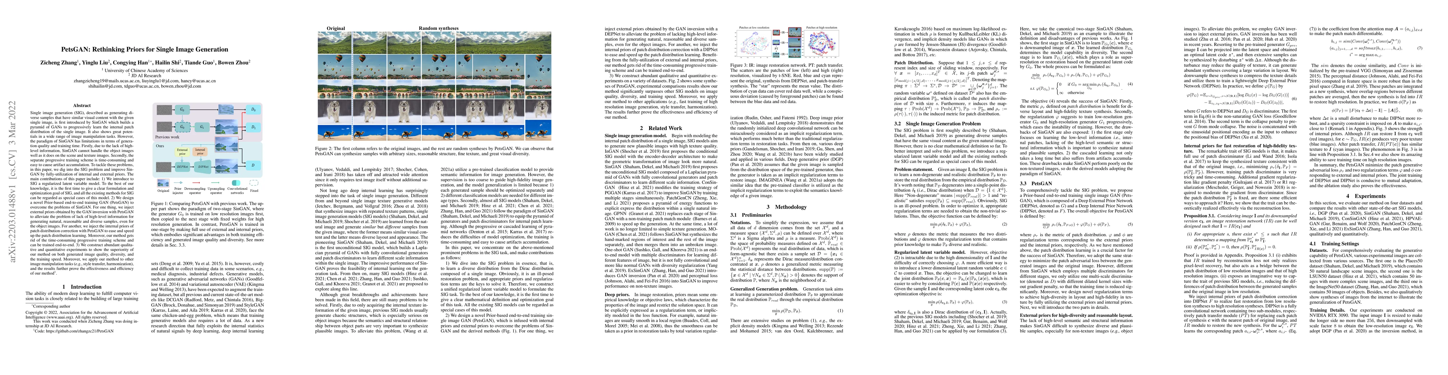 Thumbnail for PetsGAN: Rethinking Priors for Single Image Generation