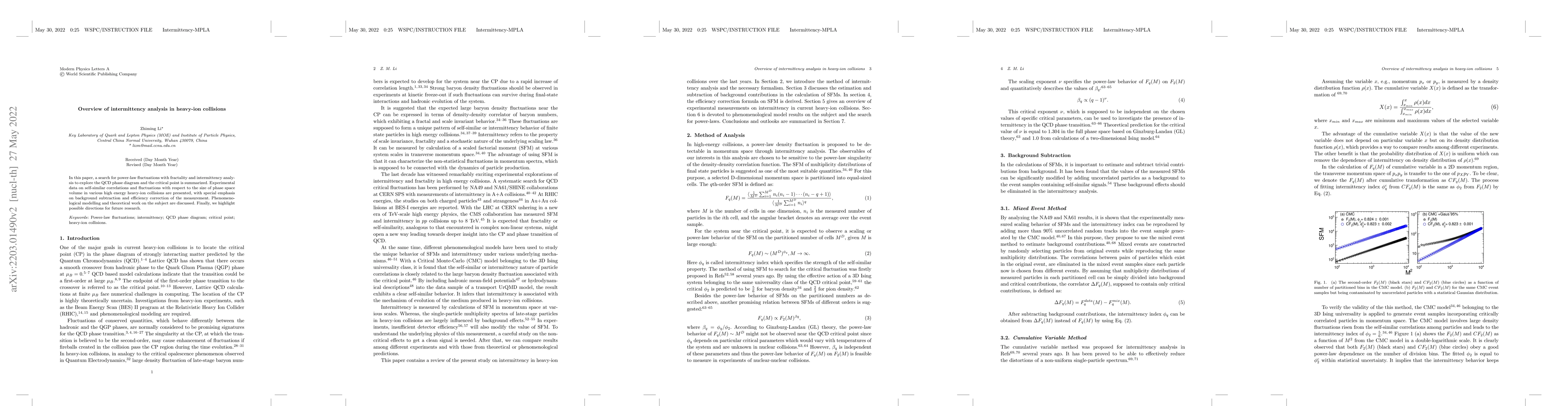 Thumbnail for Overview of intermittency analysis in heavy-ion collisions