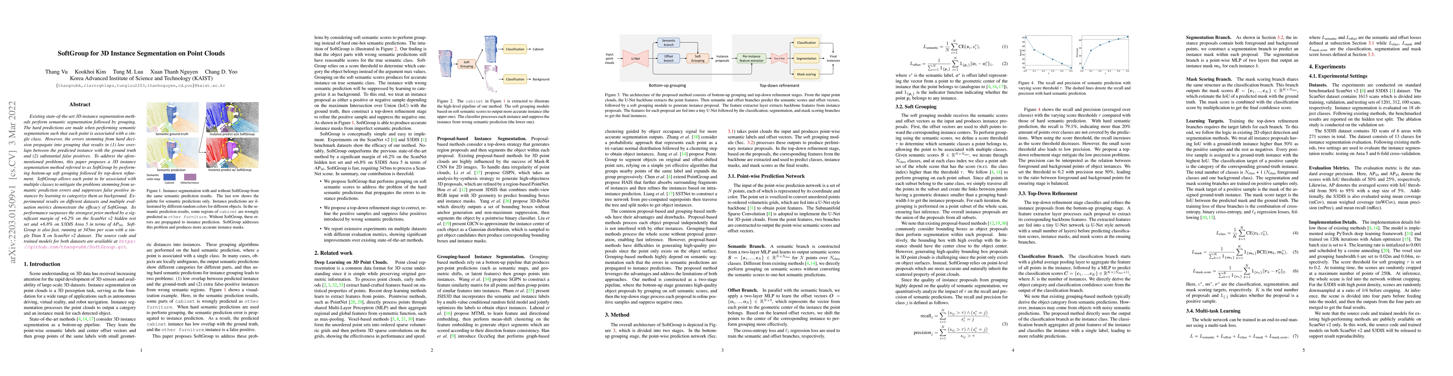 Thumbnail for SoftGroup for 3D Instance Segmentation on Point Clouds