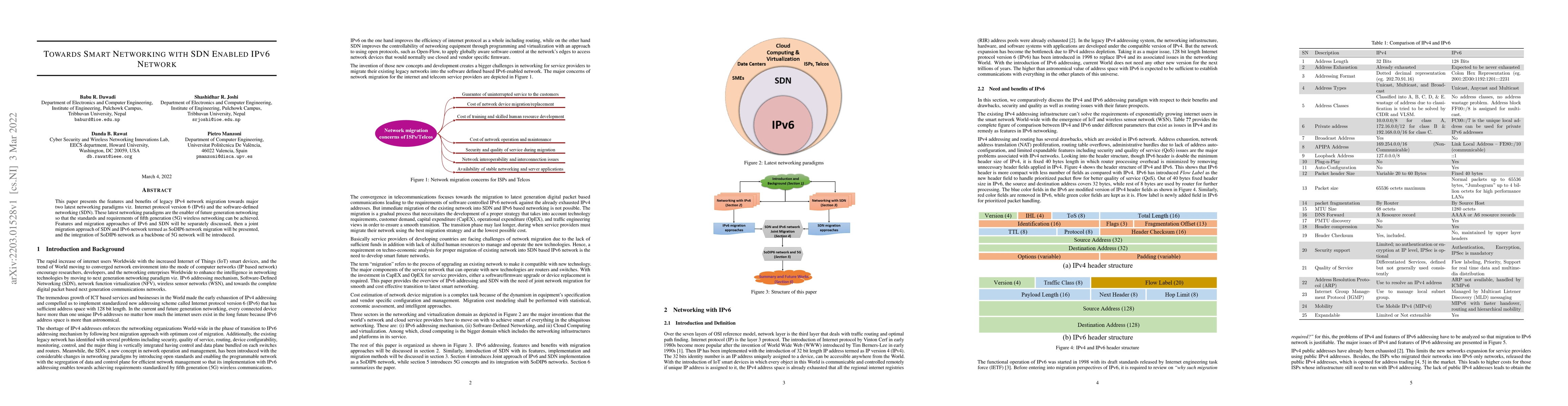 Thumbnail for Towards Smart Networking with SDN Enabled IPv6 Network