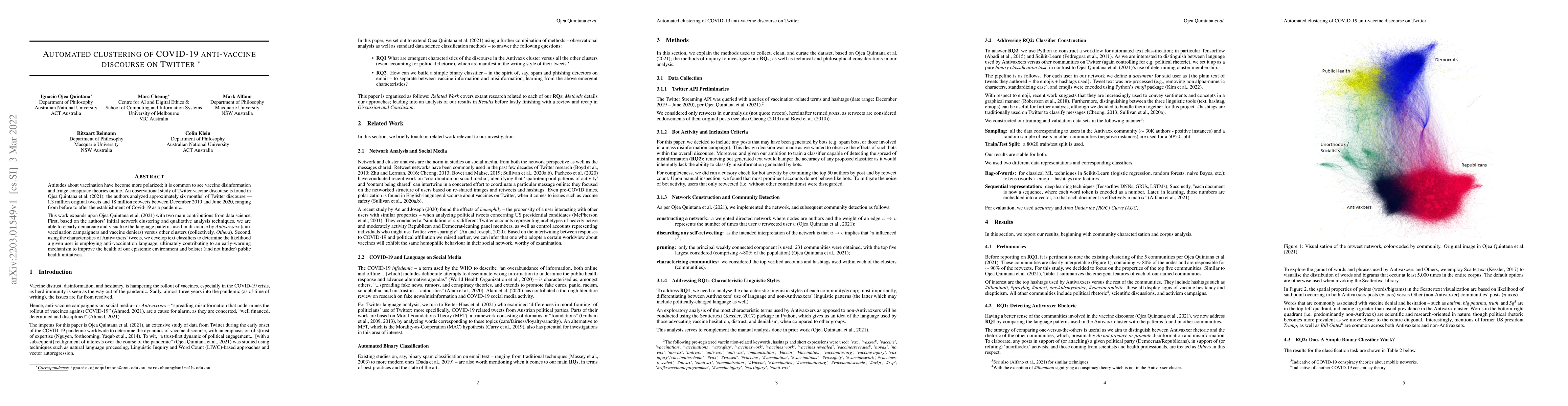 Thumbnail for Automated clustering of COVID-19 anti-vaccine discourse on Twitter