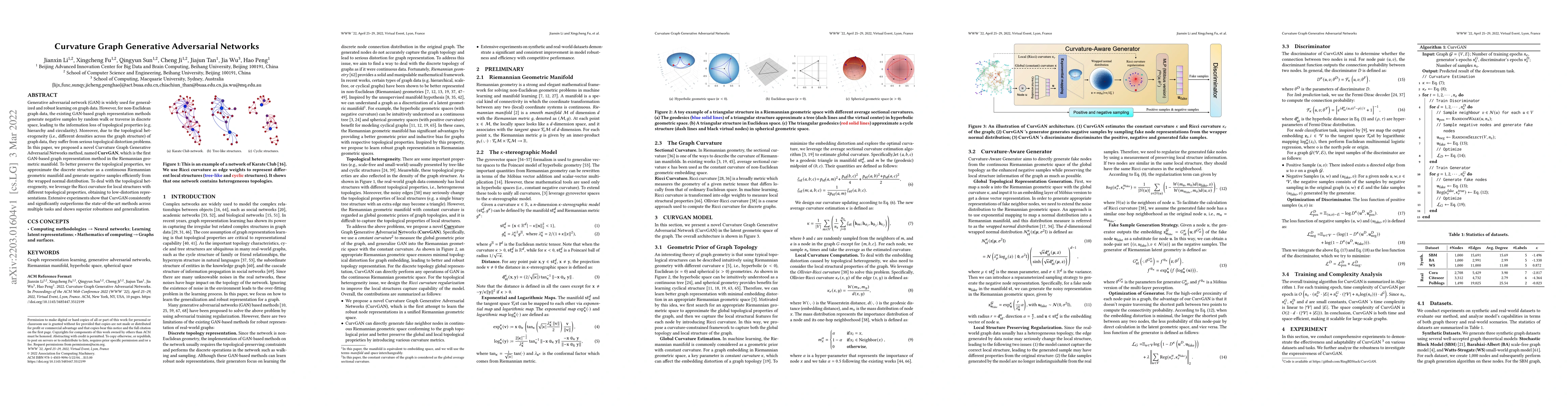 Thumbnail for Curvature Graph Generative Adversarial Networks