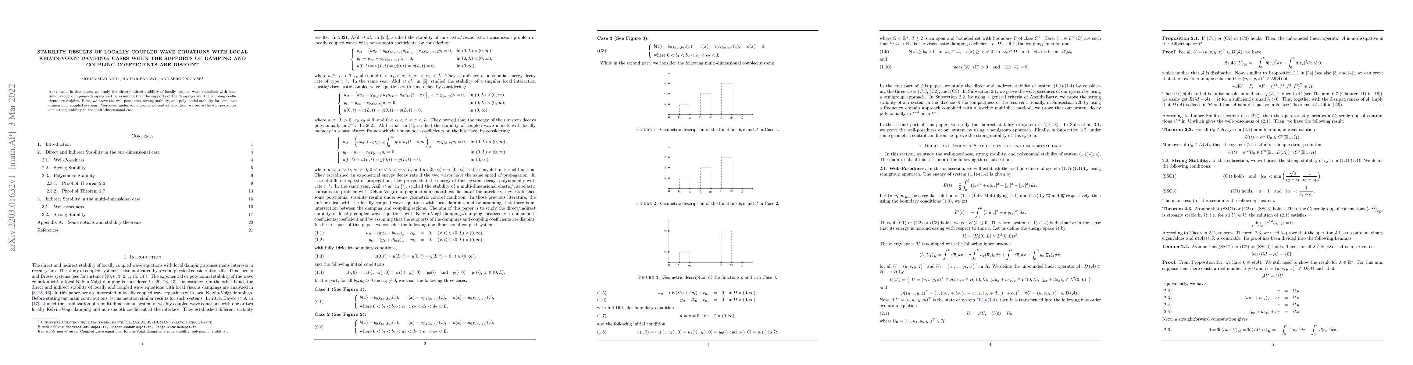 Thumbnail for Stability results of locally coupled wave equations with local
  Kelvin-Voigt damping: Cases when the supports of damping and coupling
  coefficients are disjoint