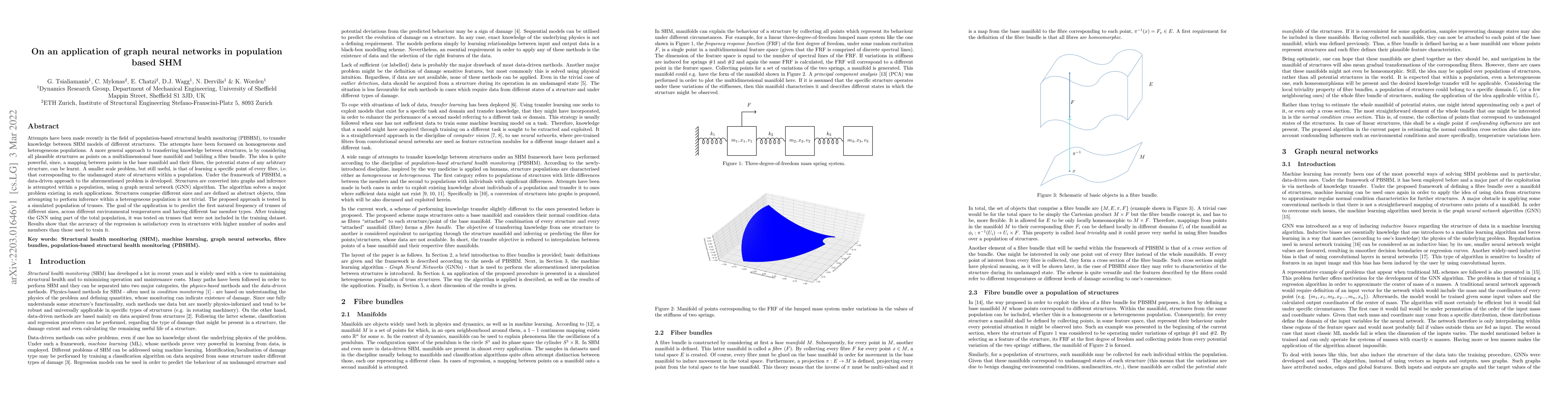 Thumbnail for On an application of graph neural networks in population based SHM