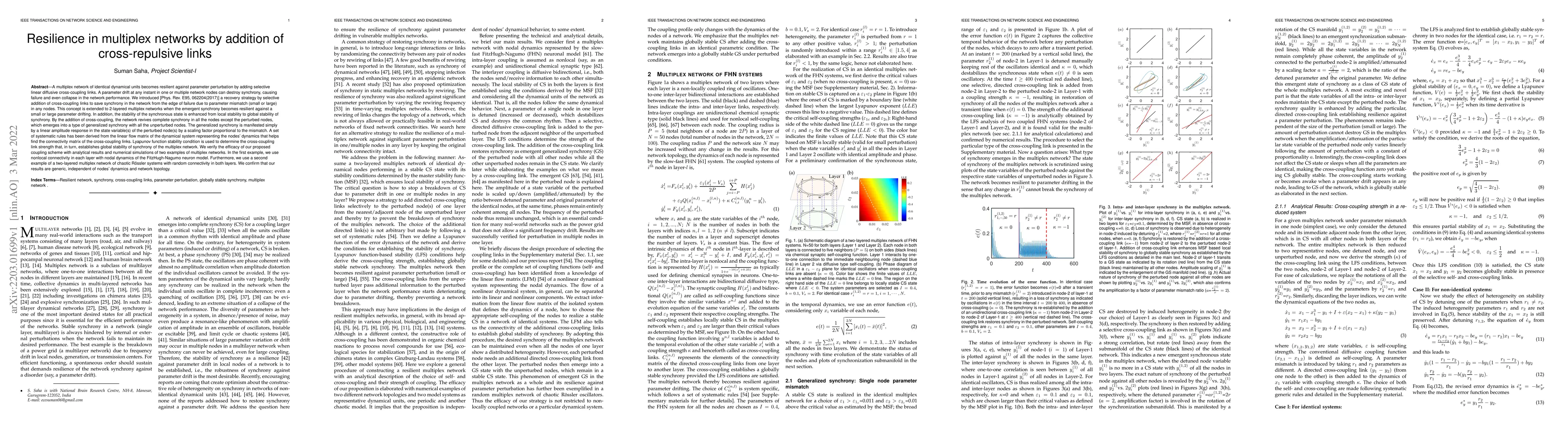 Thumbnail for Resilience in multiplex networks by addition of cross-repulsive links