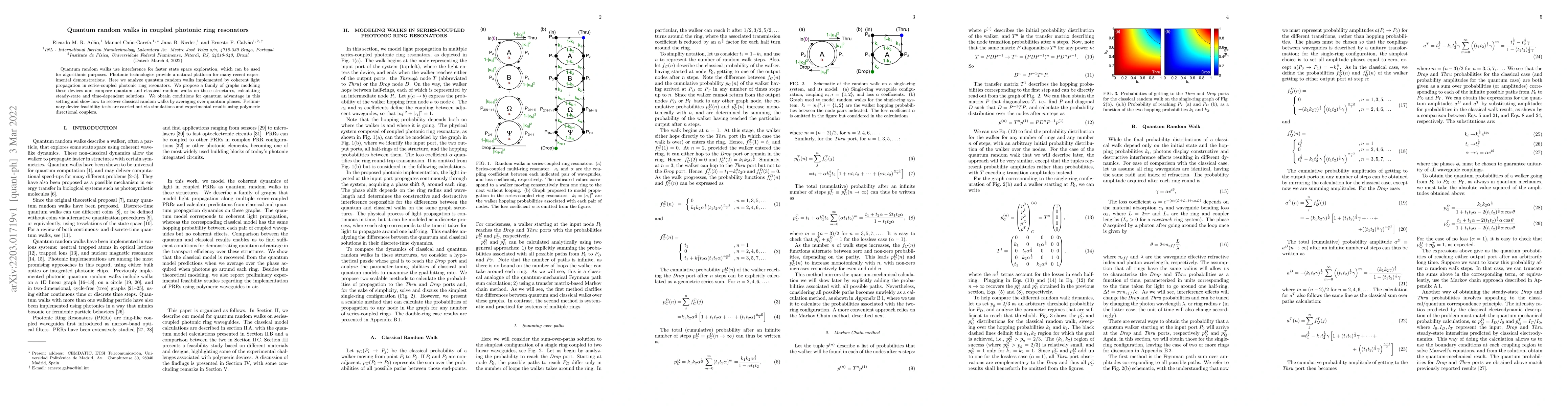 Thumbnail for Quantum random walks in coupled photonic ring resonators