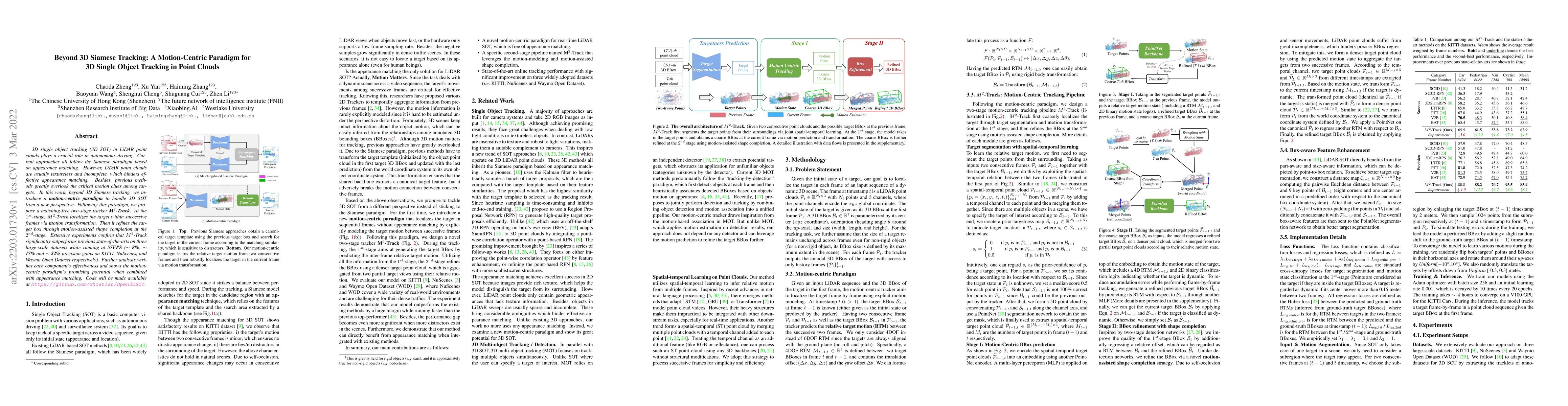 Thumbnail for Beyond 3D Siamese Tracking: A Motion-Centric Paradigm for 3D Single
  Object Tracking in Point Clouds