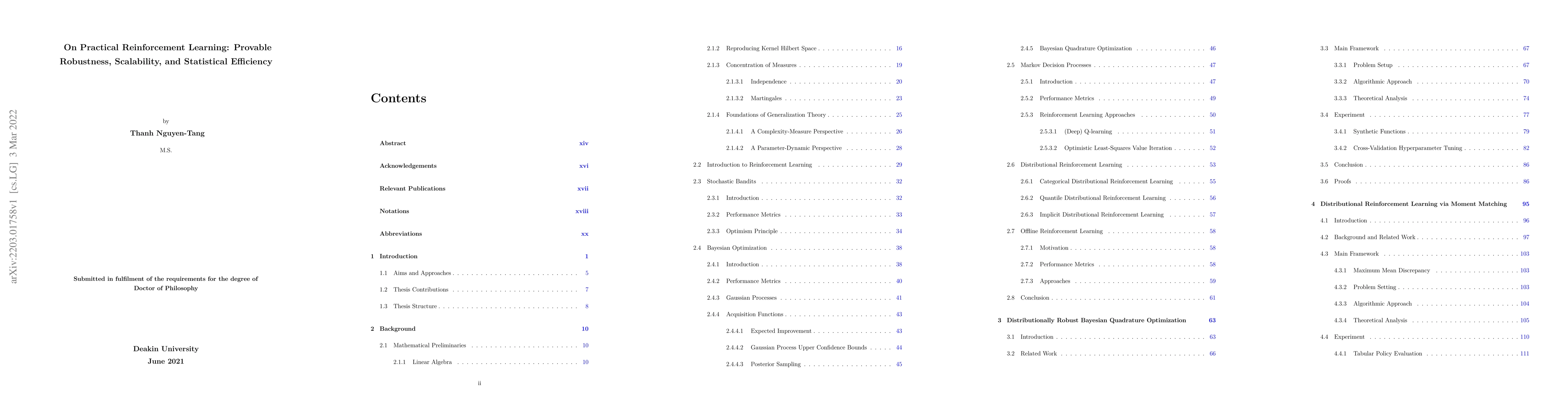 Thumbnail for On Practical Reinforcement Learning: Provable Robustness, Scalability,
  and Statistical Efficiency