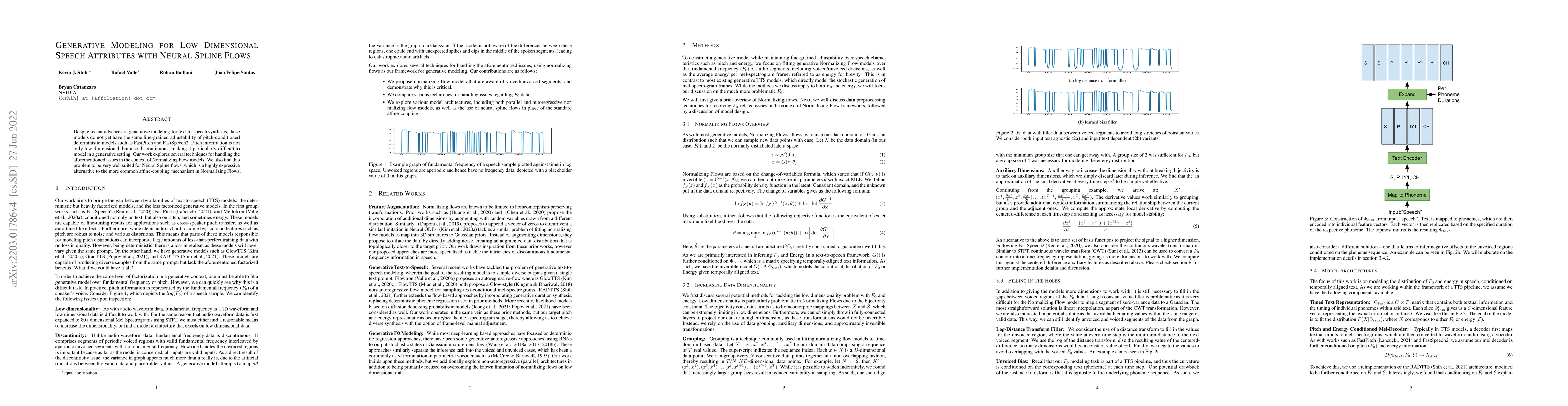 Thumbnail for Generative Modeling for Low Dimensional Speech Attributes with Neural
  Spline Flows