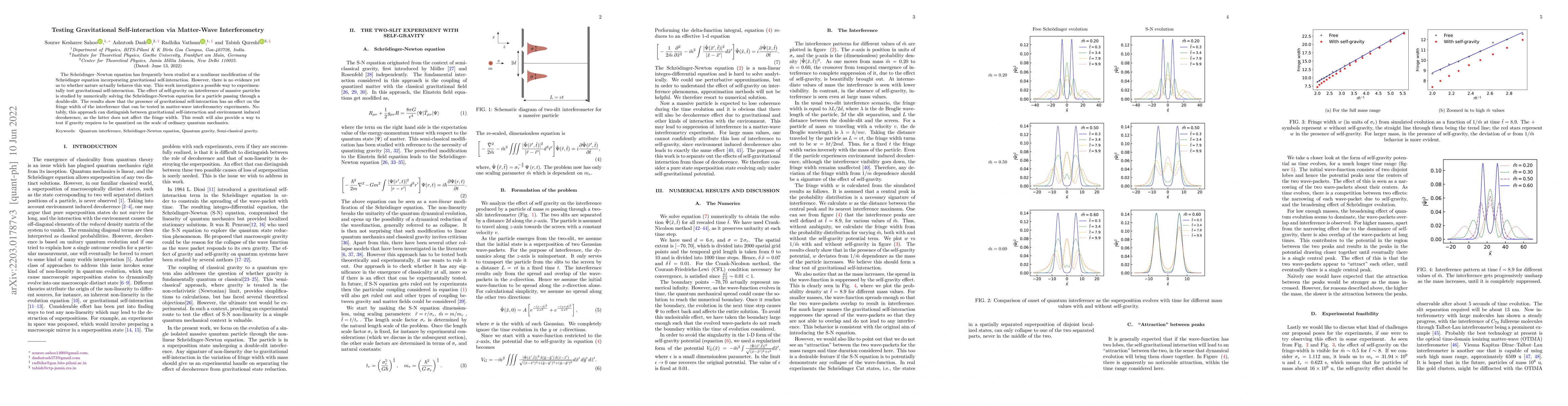 Thumbnail for Testing Gravitational Self-interaction via Matter-Wave Interferometry