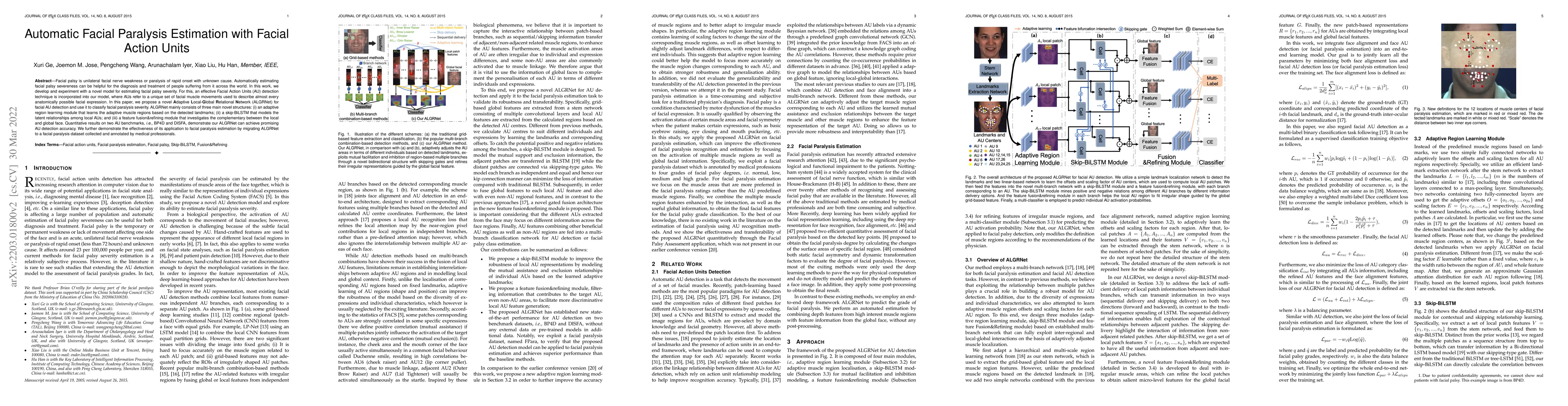 Thumbnail for Automatic Facial Paralysis Estimation with Facial Action Units