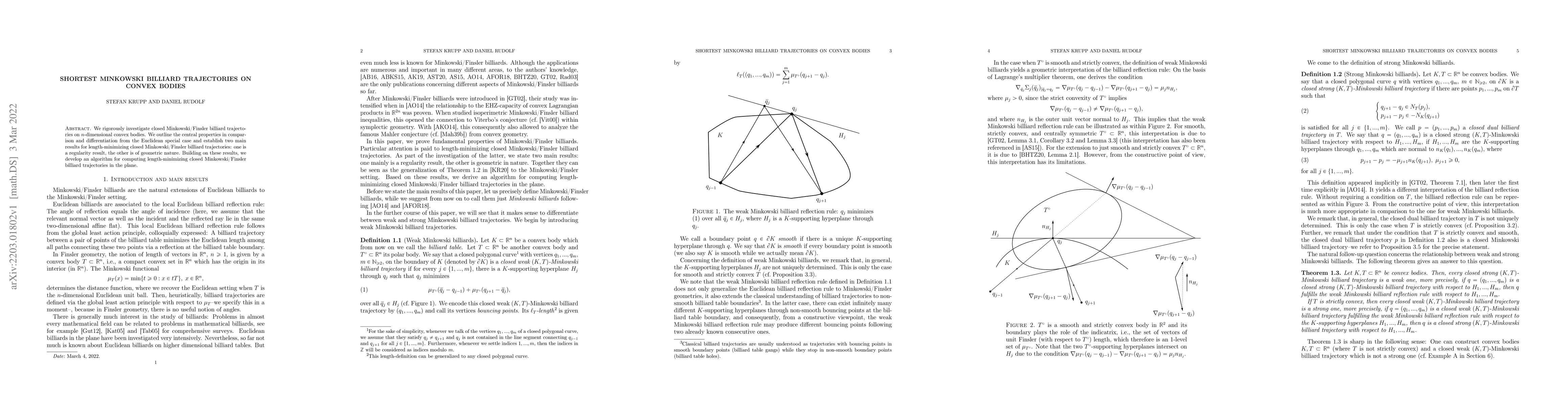 Thumbnail for Shortest Minkowski billiard trajectories on convex bodies