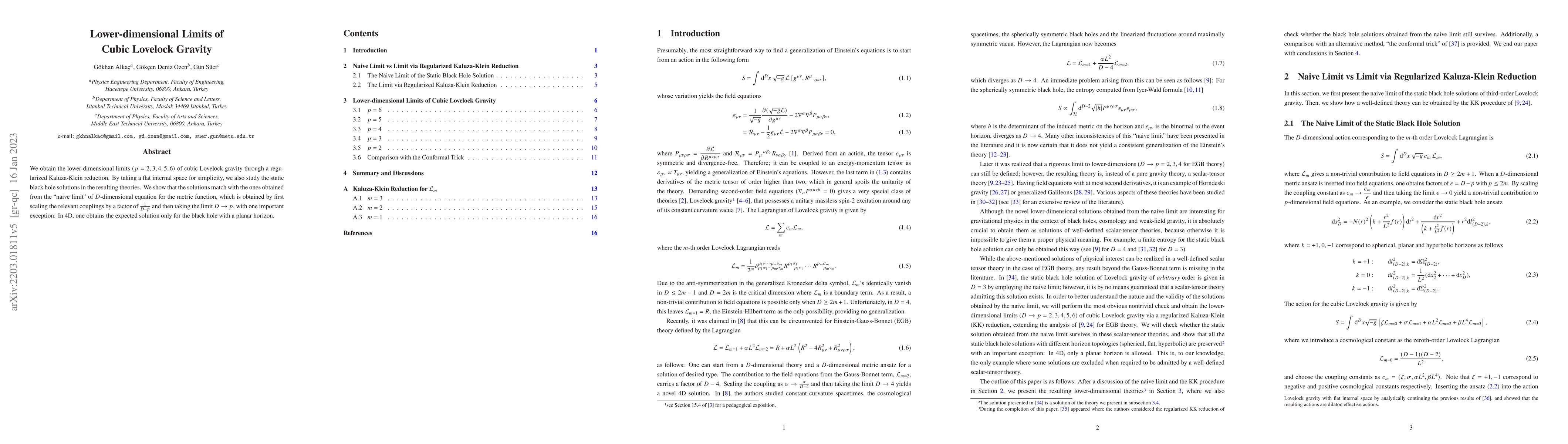 Thumbnail for Lower-dimensional Limits of Cubic Lovelock Gravity