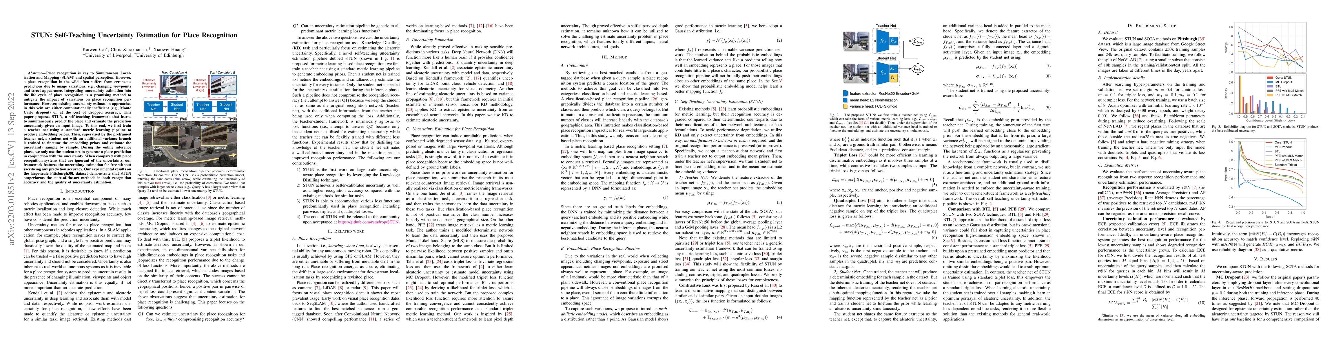 Thumbnail for STUN: Self-Teaching Uncertainty Estimation for Place Recognition