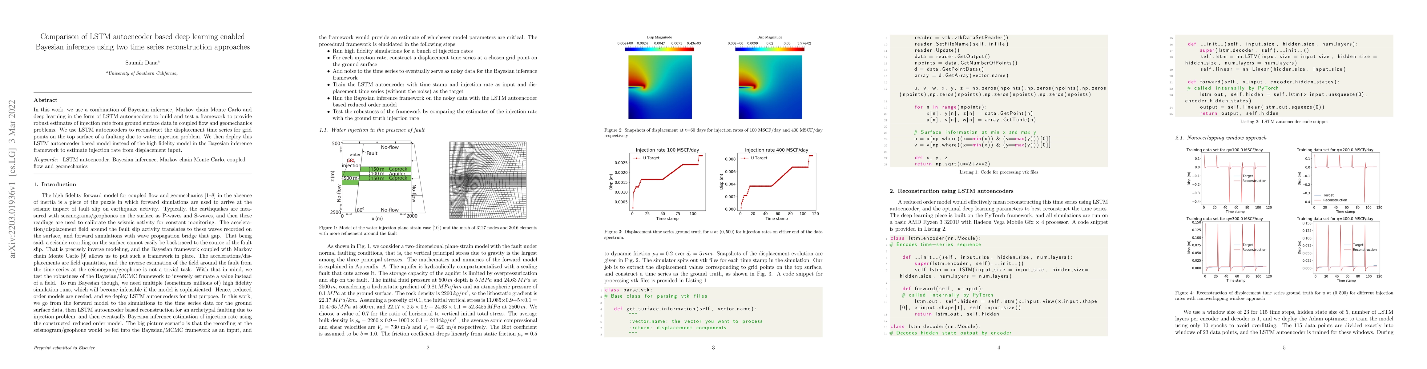 Thumbnail for Comparison of LSTM autoencoder based deep learning enabled Bayesian
  inference using two time series reconstruction approaches