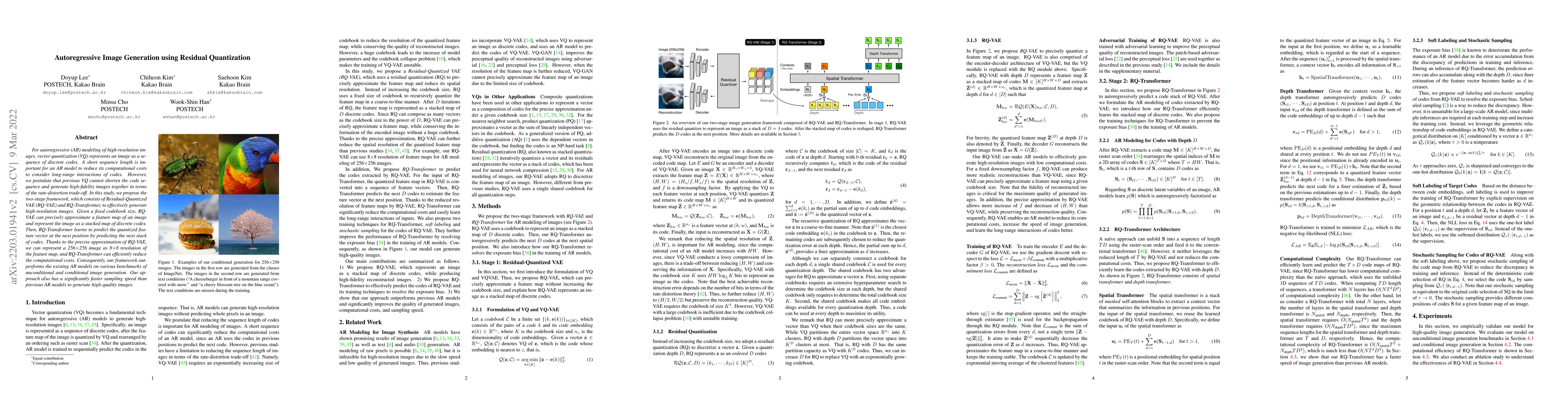 Thumbnail for Autoregressive Image Generation using Residual Quantization