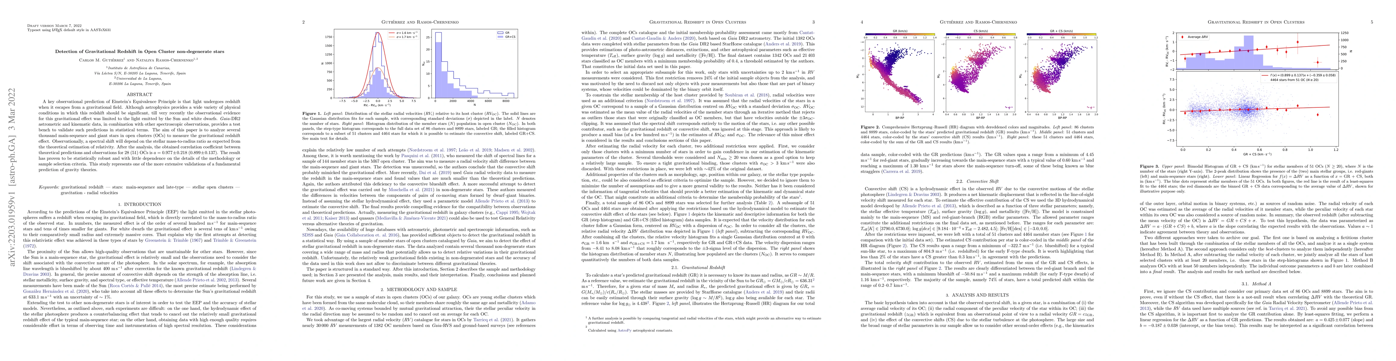 Thumbnail for Detection of Gravitational Redshift in Open Cluster non-degenerate stars