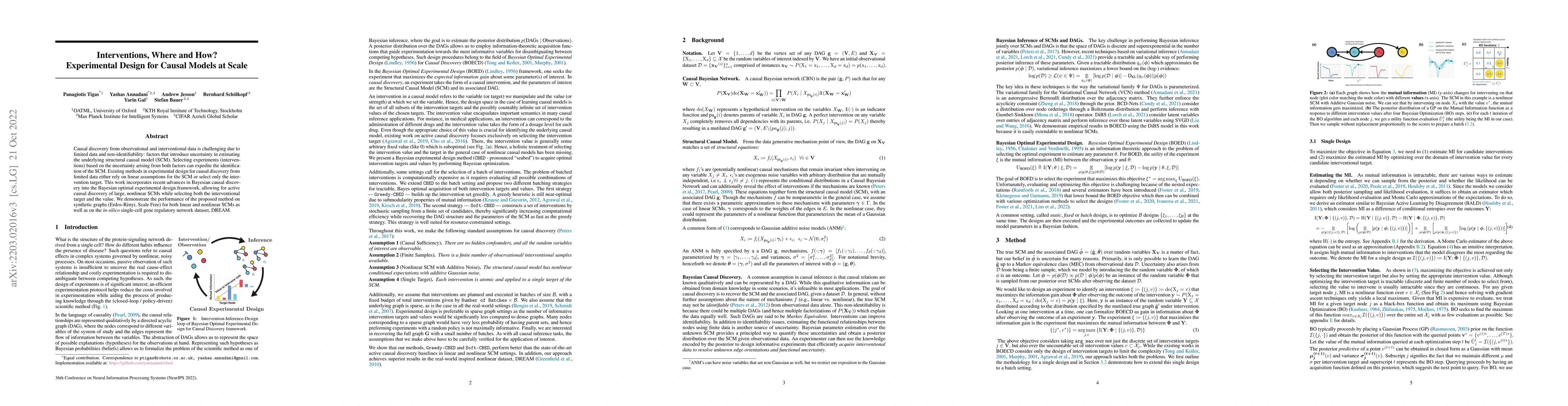 Thumbnail for Interventions, Where and How? Experimental Design for Causal Models at
  Scale
