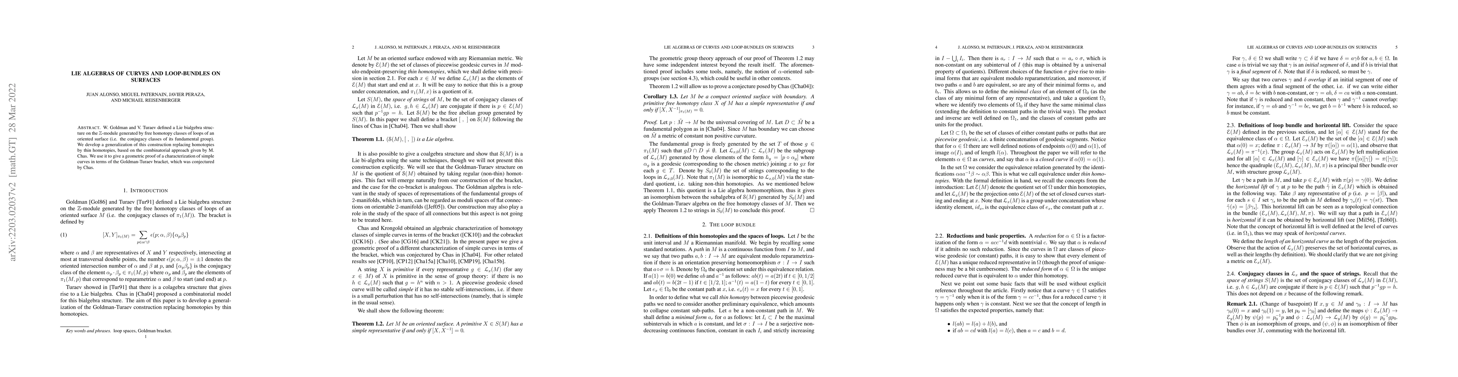 Thumbnail for Lie algebras of curves and loop-bundles on surfaces