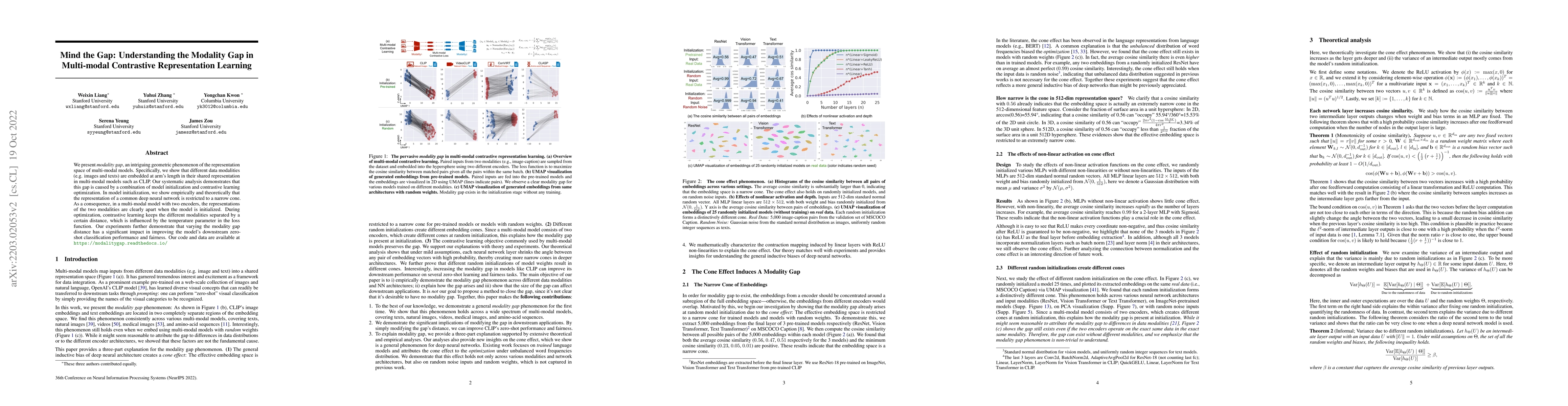 Thumbnail for Mind the Gap: Understanding the Modality Gap in Multi-modal Contrastive
  Representation Learning